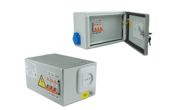 Ящик с понижающим трансформатором ЯТП  0,25 220/42 (2 авт. выкл.) IP31 DEKRON