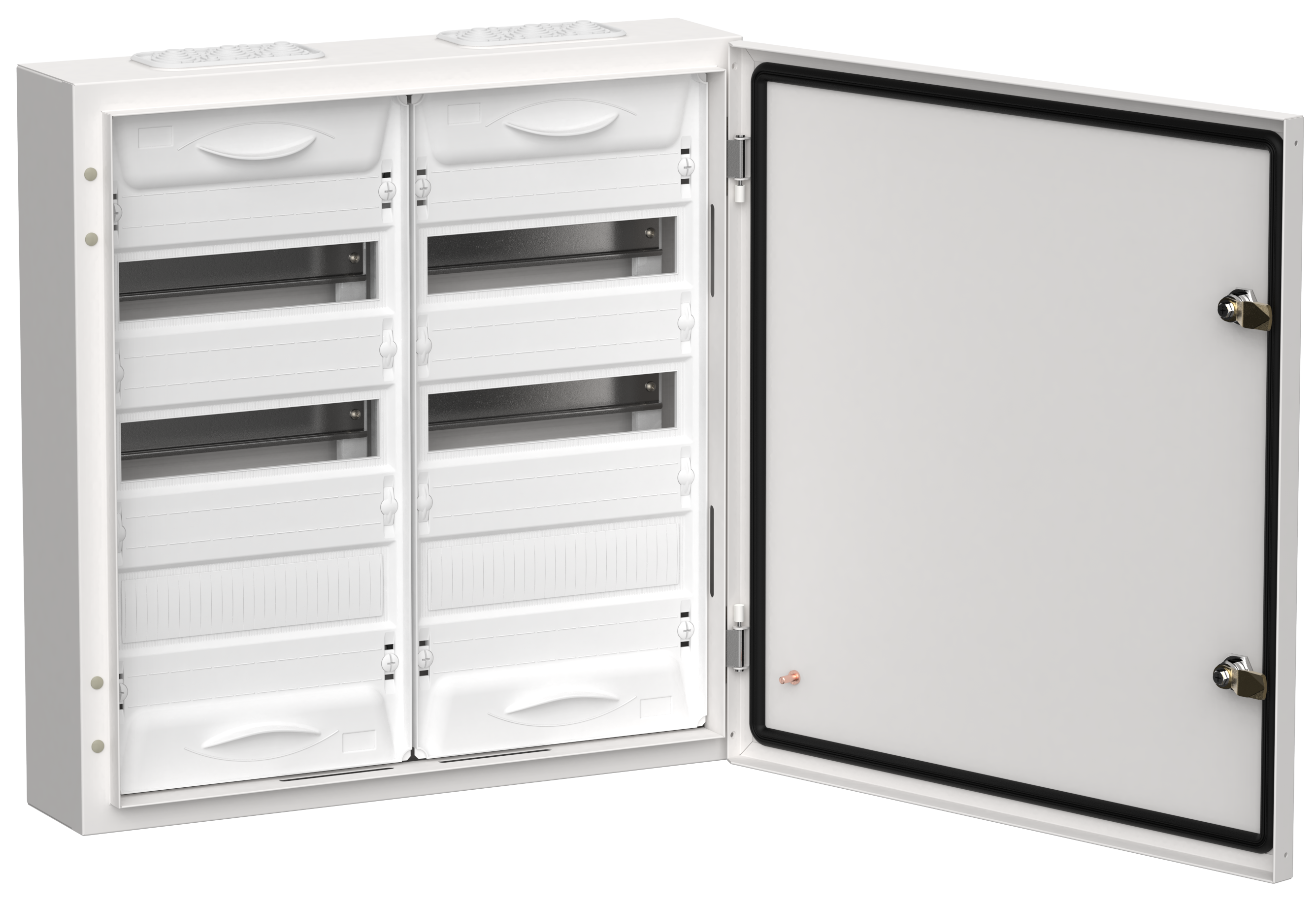 TITAN 5 Корпус металлический ЩРн-72 (2х36) 585х570х140мм IP54 белый (одна дверь) IEK