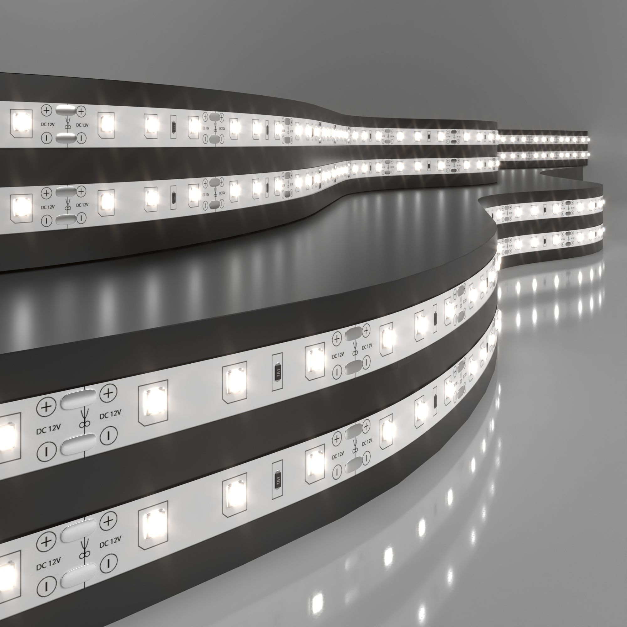 Лента светодиодная 12V 4,8W 60Led 2835 IP20 дневной белый, 5м Elektrostandard