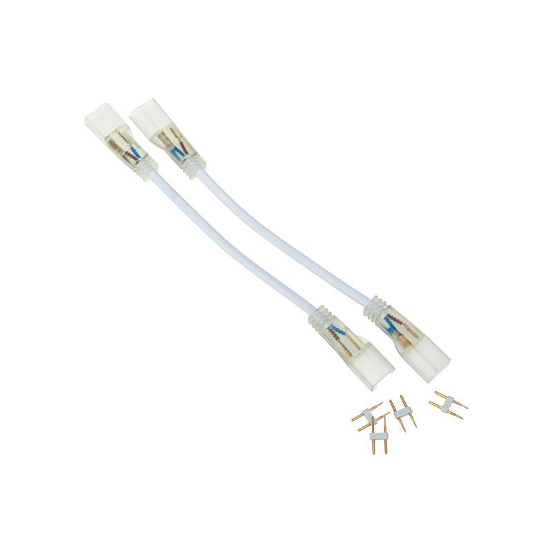 Коннектор для одностороннего гибкого неона 8х16 мм, провод каучук, длина 20 см NEON-NIGHT 134-007