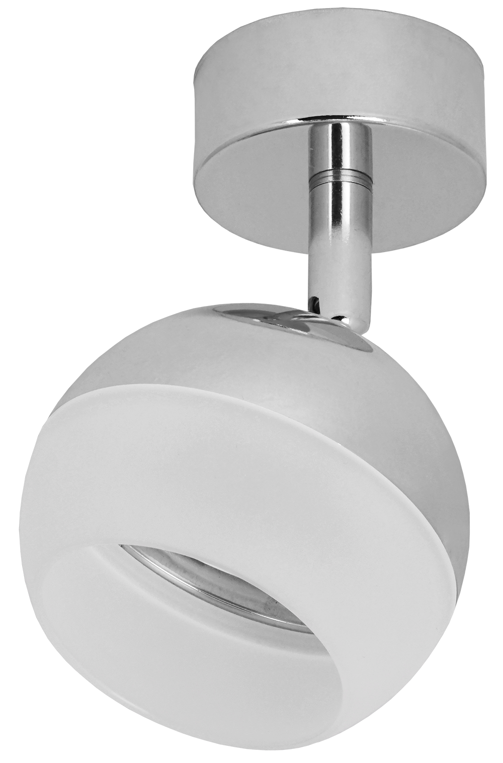 LIGHTING Светильник 4011 накладной настено-потолочный под лампу GX53 хром IEK LT-USB0-4011-GX53-1-K23