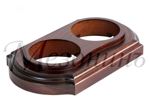 Рамка  двухместная "Элегант" , цвет - красное дерево, ТМ "МезонинЪ" GE70722-27 GE70722-27