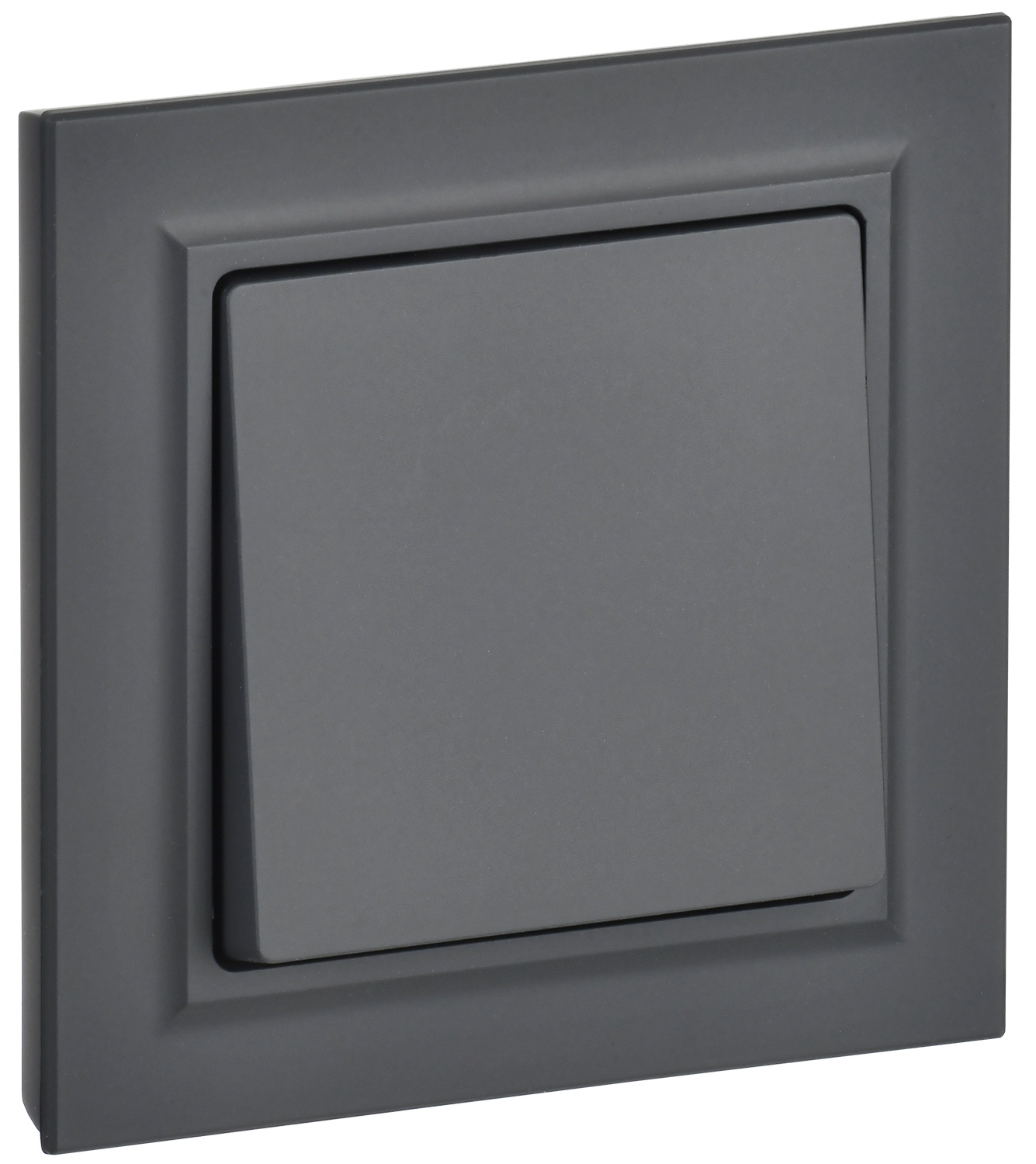 BRITE Выключатель 1-клавишный 10А в сборе ВСР10-1-0-БрГ графит IEK BR-V10-0-10-K53-F