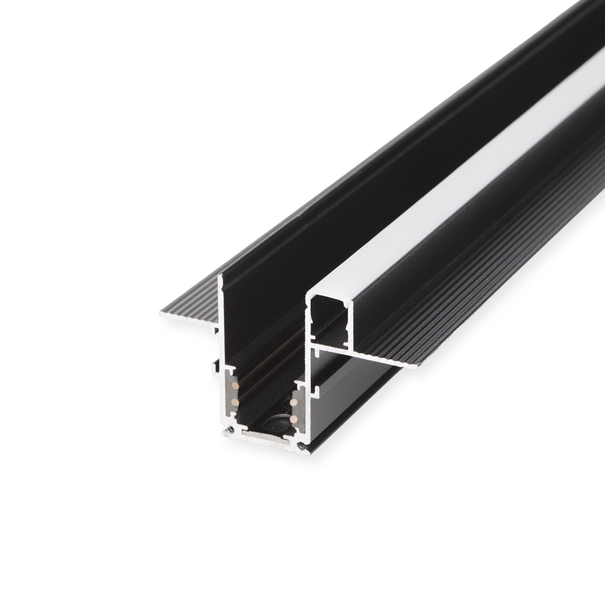 Slim Magnetic Шинопровод встраиваемый с местом под светодиодную ленту (чёрный) (2м) 85132/00 Elektro