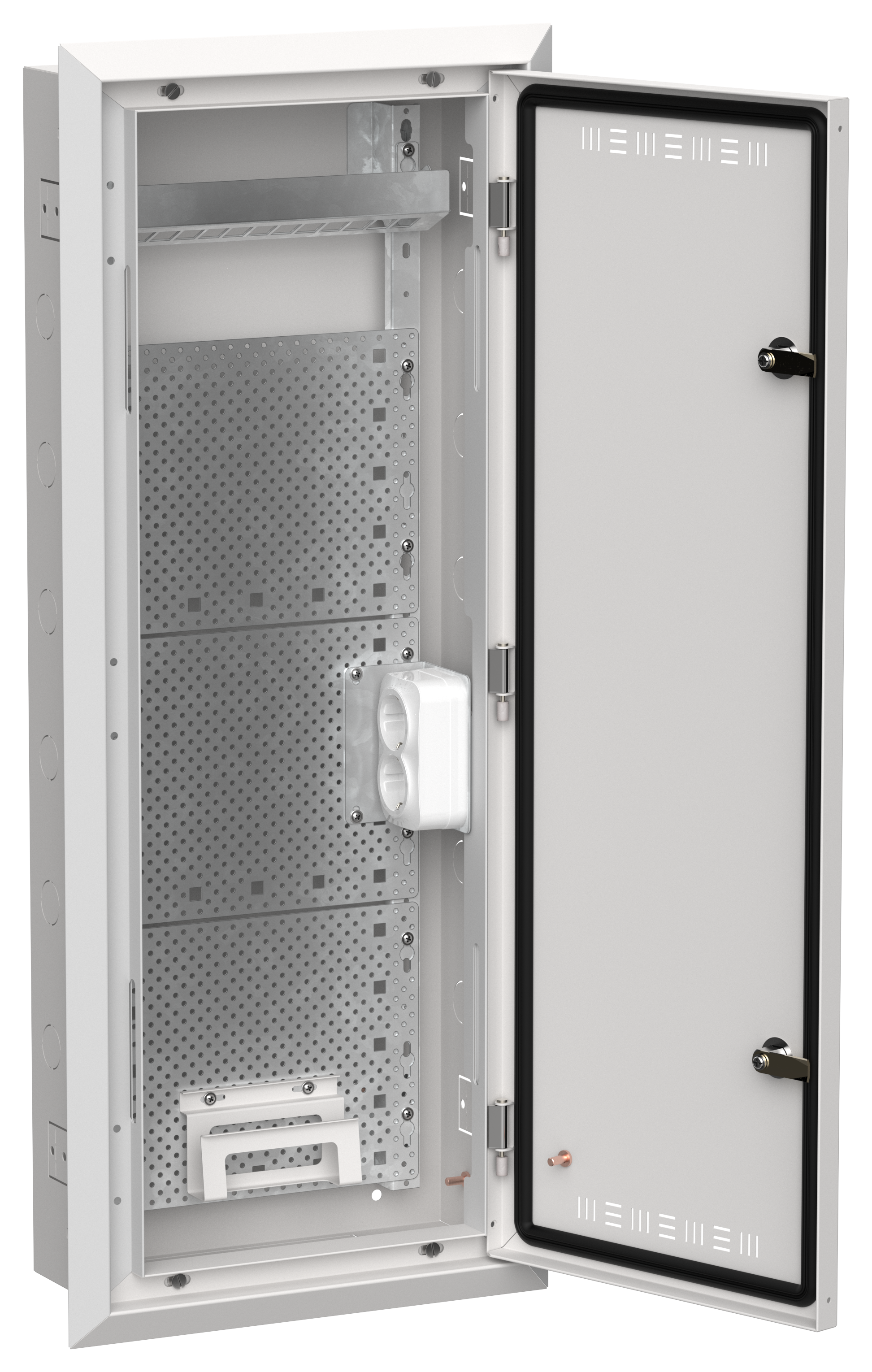 TITAN 5 Корпус мультимедиа ЩРв-60 (1х60) 880х365х130мм IP30 белый IEK TI5-51-V-060-30