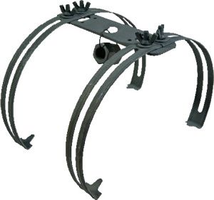 Держатель молниеприемника на круглый конек двойной 04002_OG