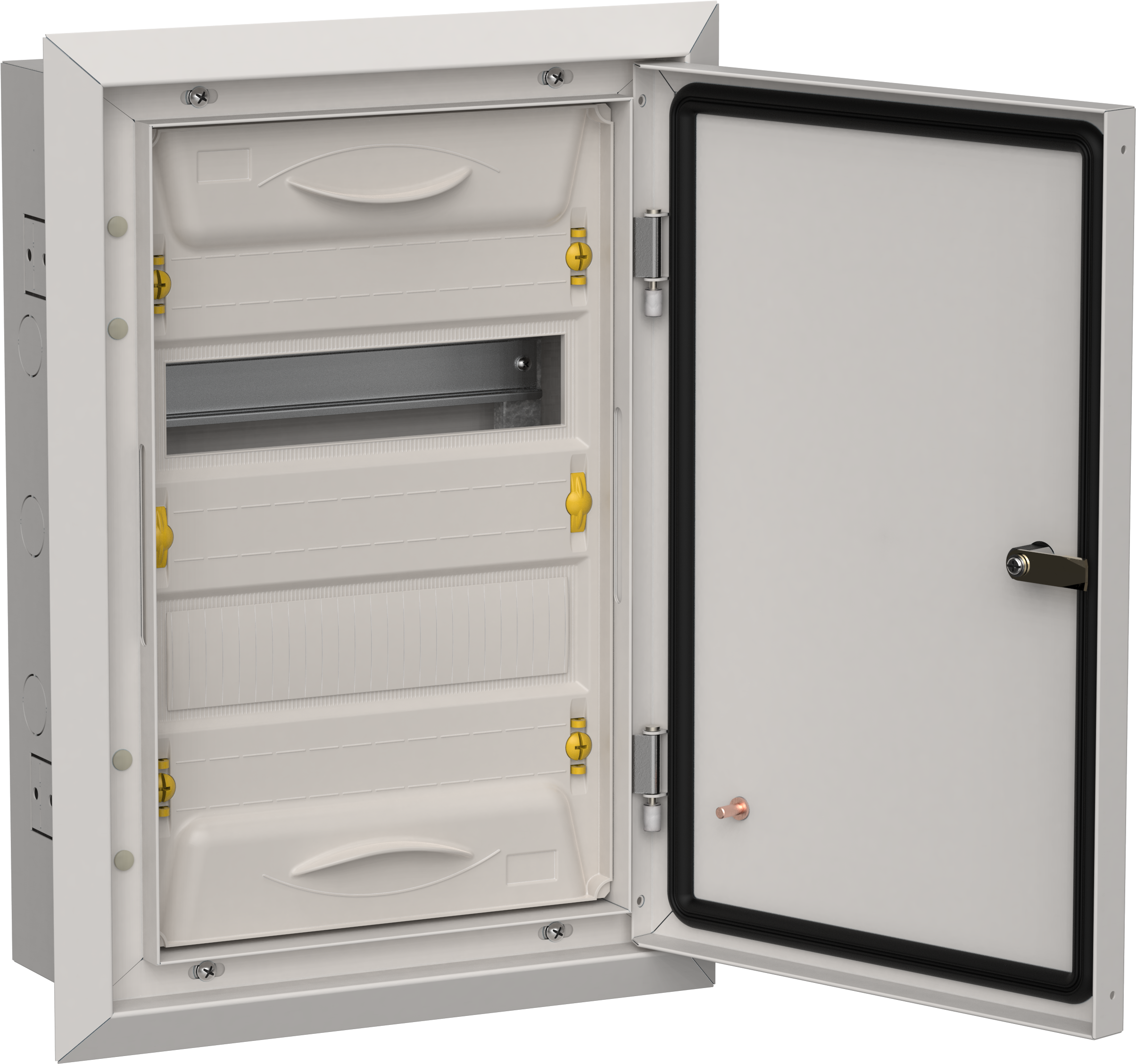 TITAN 5 Корпус металлический ЩРв-24 (1х24) 505х365х130мм IP31 серый (одна дверь) IEK