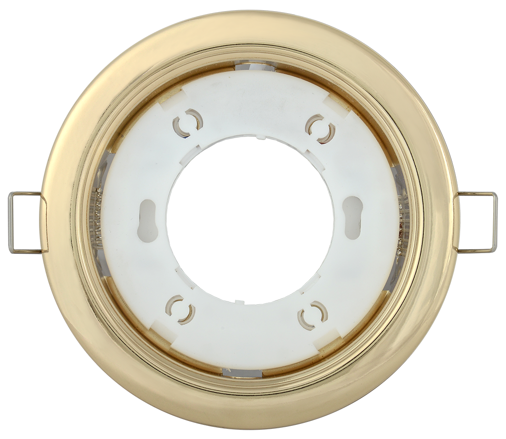 LIGHTING Светильник 4114 встраиваемый под лампу GX53 золото IEK LUVB0-GX53-1-K22