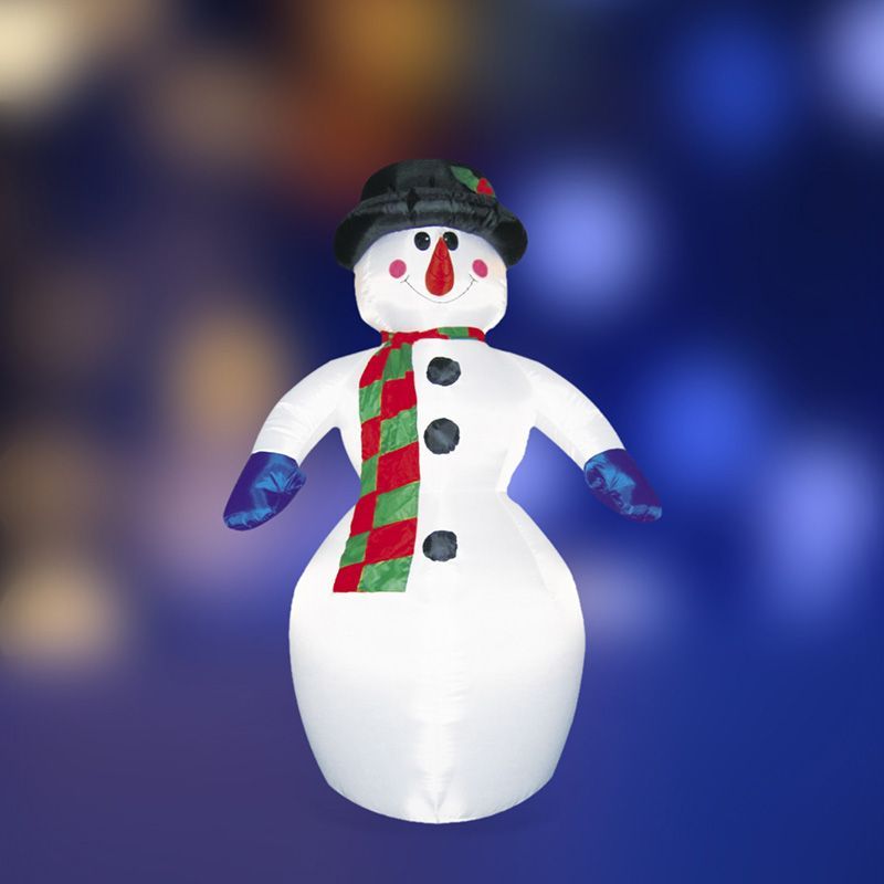 3D фигура надувная Снеговик, размер 6 м, компрессор 160 Вт с адаптером 12В, IP 65 NEON-NIGHT 511-152