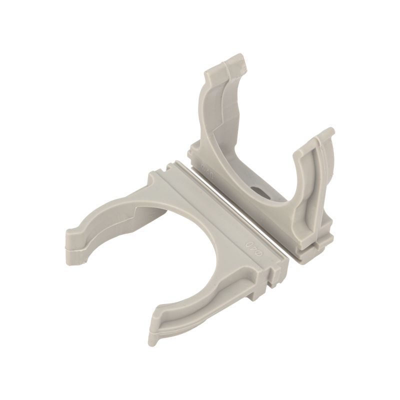 Крепеж-клипса для трубы ø40мм серая (5 шт/уп) REXANT 28-0140-4