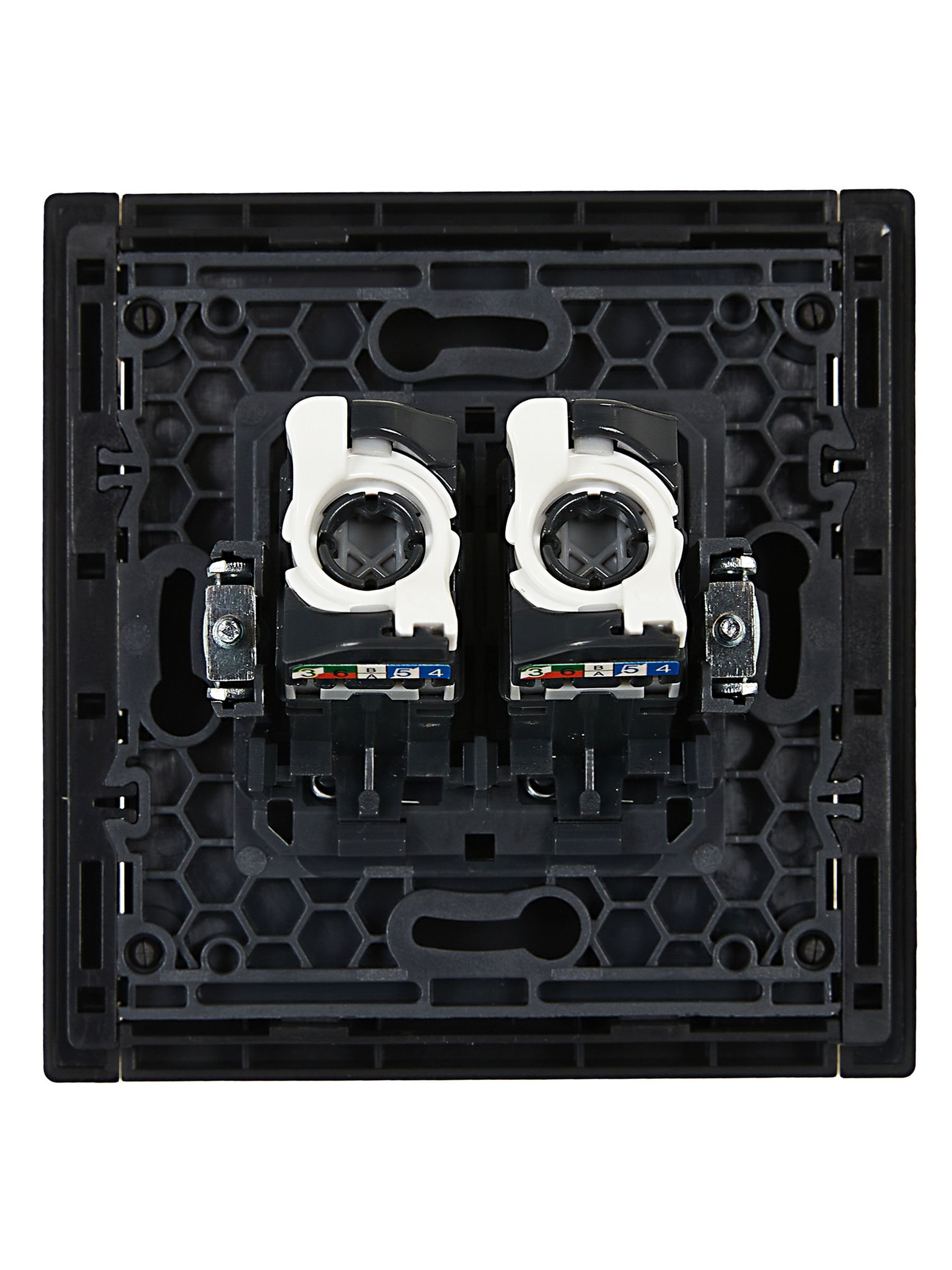 FORTE&PIANO Розетка компьютерная двойная RJ45 кат.5E FP133 черный IEK - Фото 4