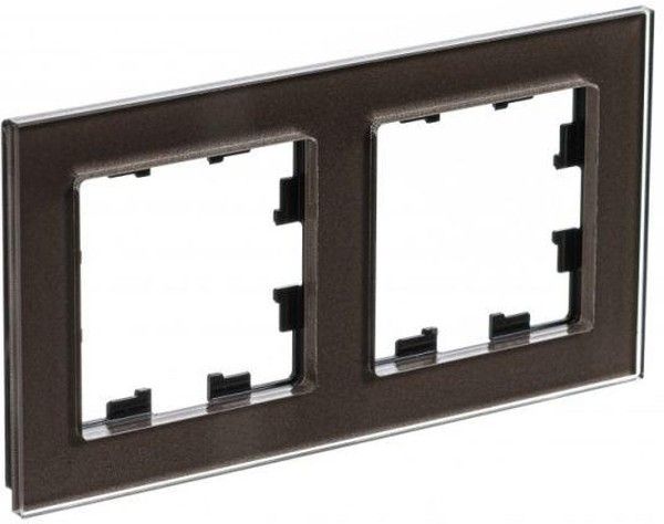 Рамка 2-м AtlasDesign Nature стекло мокко SE ATN320602