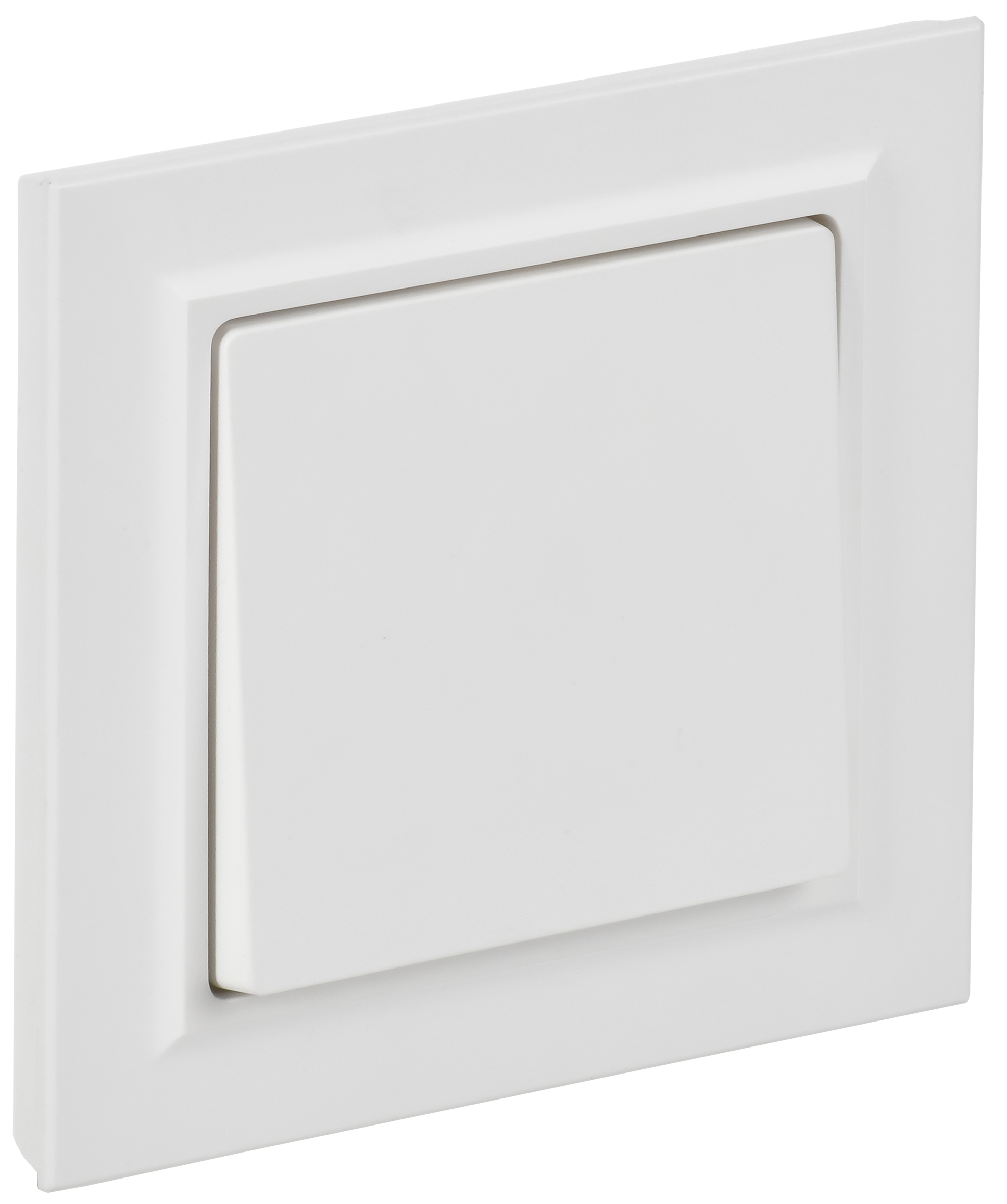 BRITE Выключатель 1-клавишный 10А в сборе ВСР10-1-0-БрАБ арктический белый IEK BR-V10-0-10-K91-F