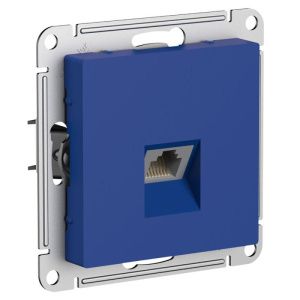 Розетка компьютерная AtlasDesign RJ45 кат.5E механизм аквамарин SE ATN001183 1712735
