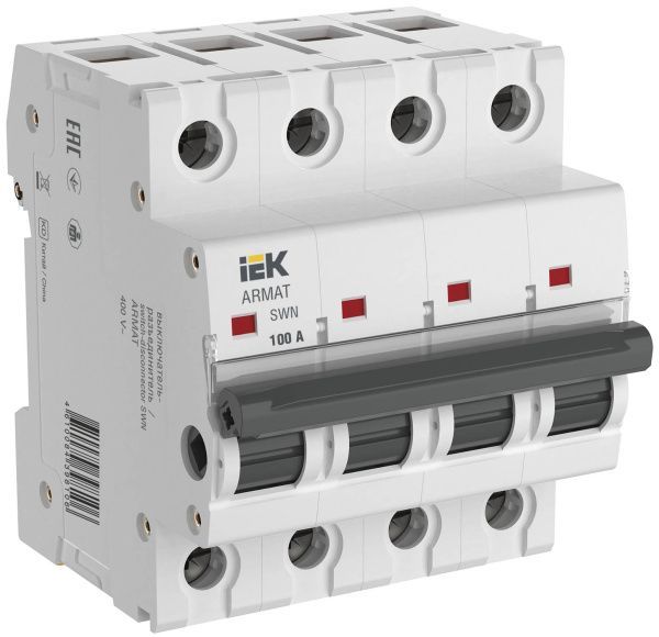ARMAT Выключатель-разъединитель SWN 4P 100А IEK AR-SWN-4-100