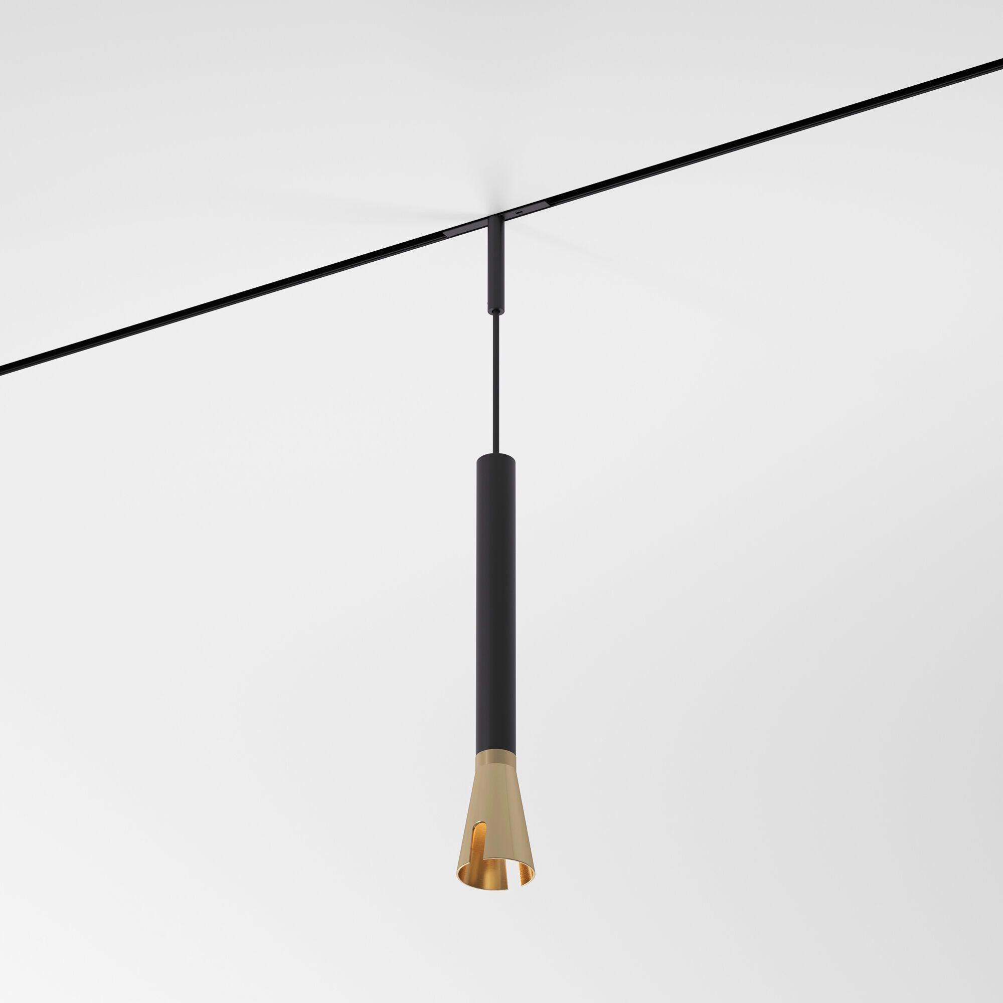 Mini Magnetic Трековый светильник 3W 3000K (черный/латунь) 85165/01  a065652