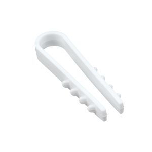 Дюбель-хомут для круглого кабеля (5-10мм) белый (50шт.) EKF plc-ncs50-5x10w