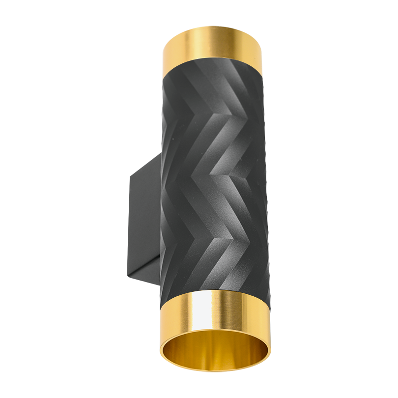 Накладной светильник WOLTA WSL-GU10/W09BG IP20 под лампу GU10 Чёрный/золото LINEA D55x170 1/30 - Фото 4