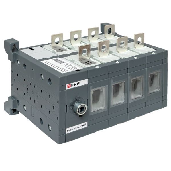 Рубильник 160A 4P реверсивный без рукоятки управления TwinBlock EKF - Фото 6