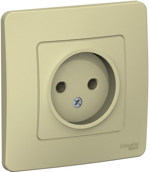 Розетка 1-м СП Blanca 16А IP20 250В без заземл. без защ. шторок беж. SE BLNRS000017 - Фото 3