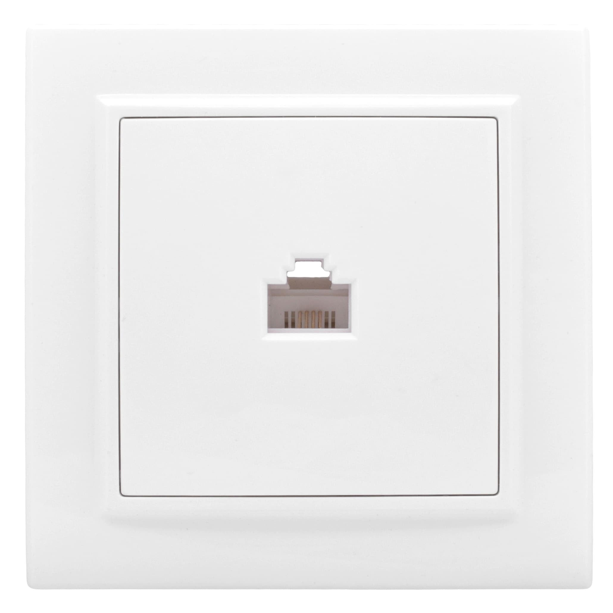 Минск Розетка RJ-45 1-местная СП белая EKF ERK01-035-10