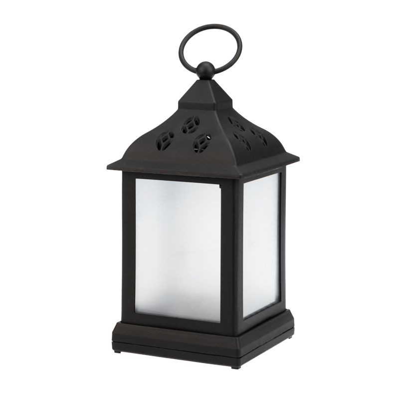 Декоративный фонарь 11х11х22,5 см, черный корпус, цвет свечения RGB с эффектом мерцания NEON-NIGHT - Фото 3