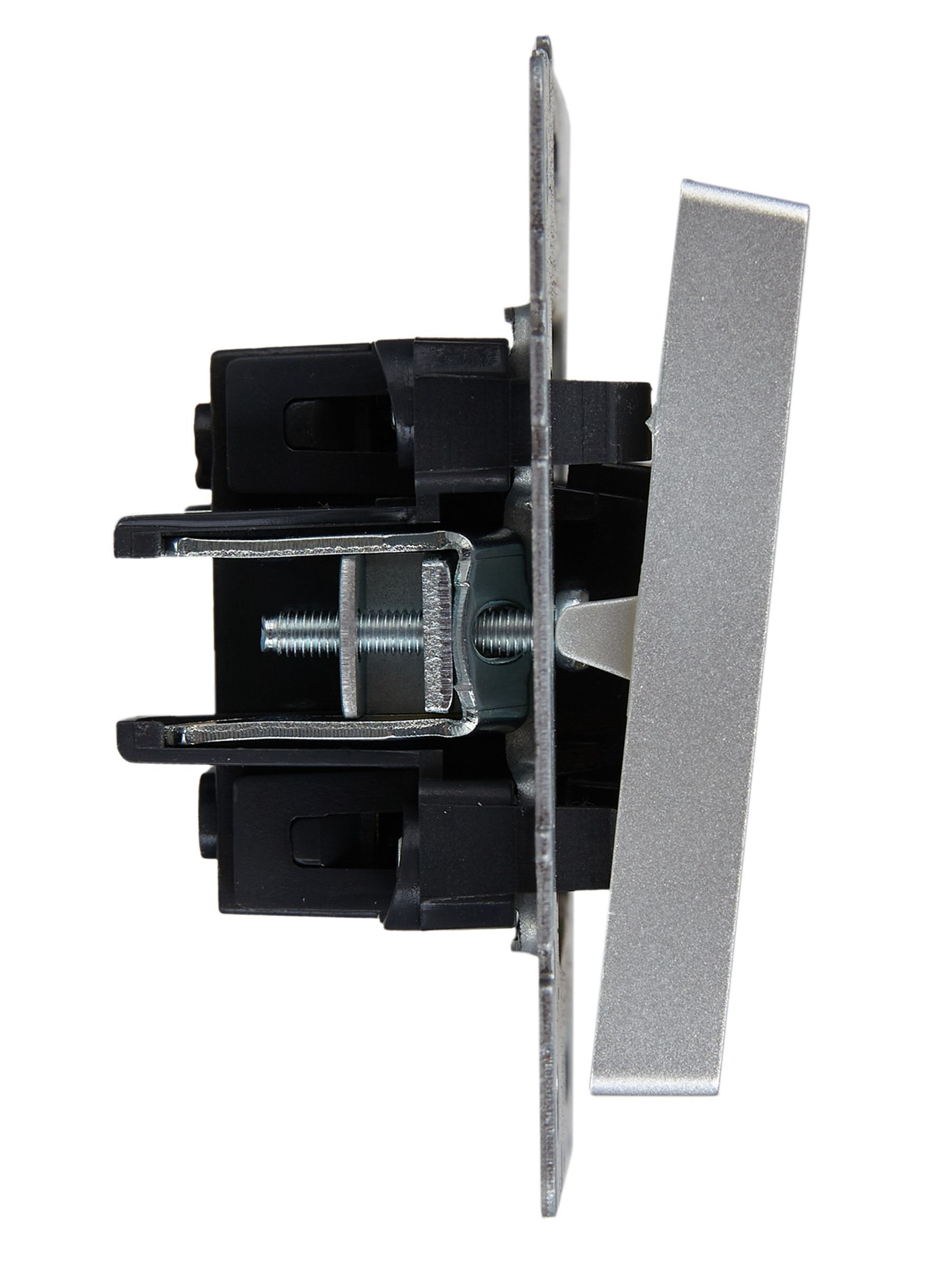 BRITE Выключатель жалюзи 10А ВС10-1-5-БрА алюминий IEK - Фото 7