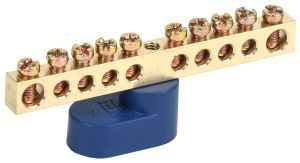 Шина N "ноль" на одном угловом изоляторе ШНИ-6х9-10-У1-С IEK YNN10-69-10C1-K07