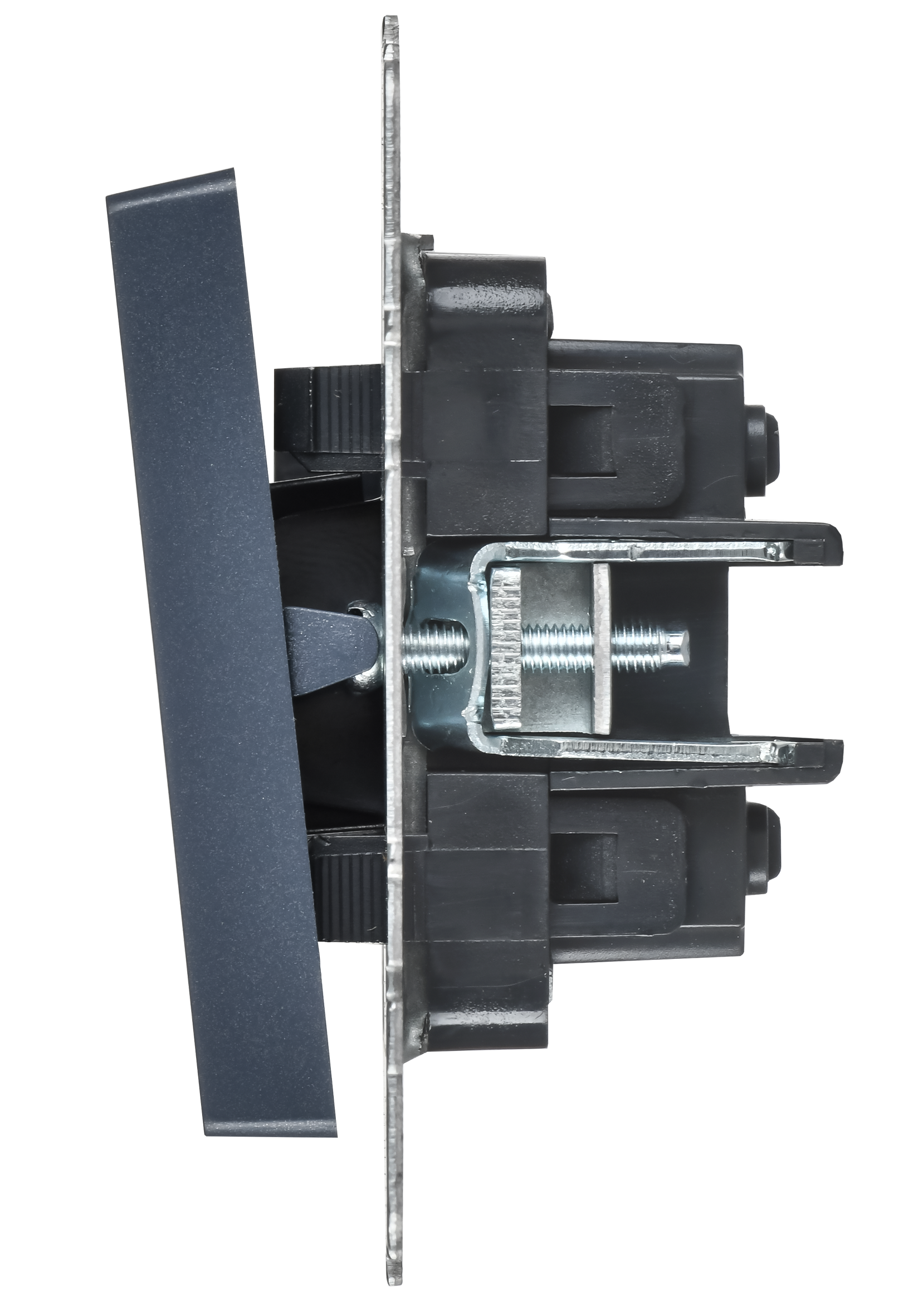 BRITE Выключатель 2-клавишный перекрестный 10А ВС10-2-3-БрМ маренго IEK - Фото 4