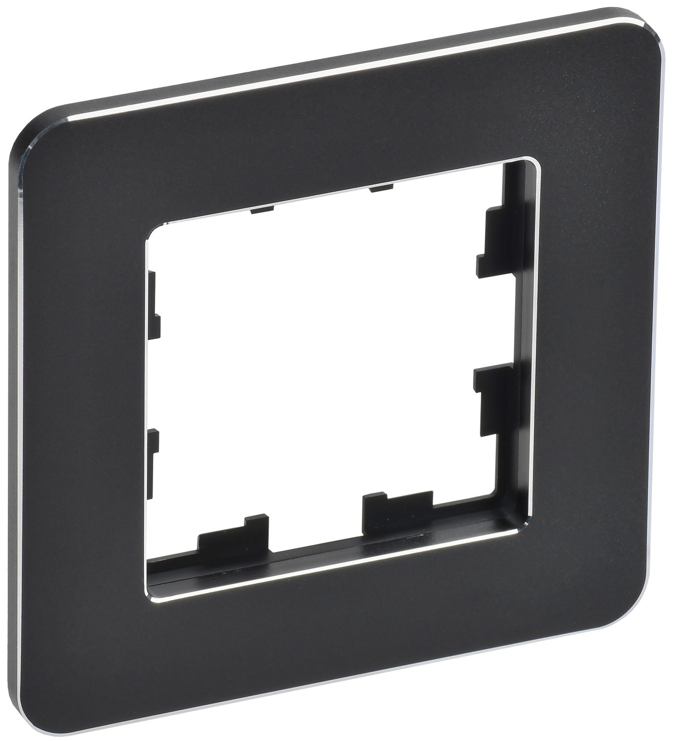 BRITE Рамка 1-местная РУ-1-1-Бр металл черный RE IEK