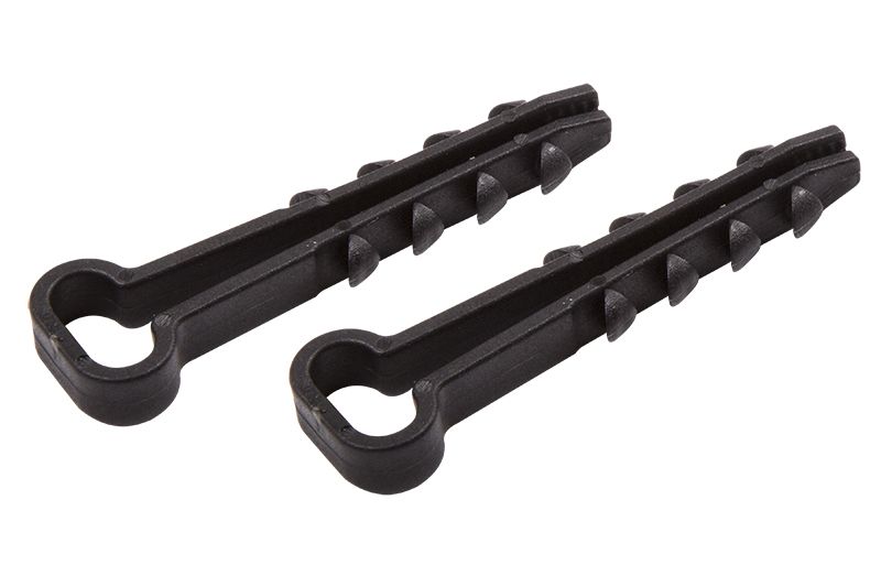 Дюбель-хомут нейлоновый прямоугольный 5-10 мм, черный (100 шт/уп) PROconnect 07-4621