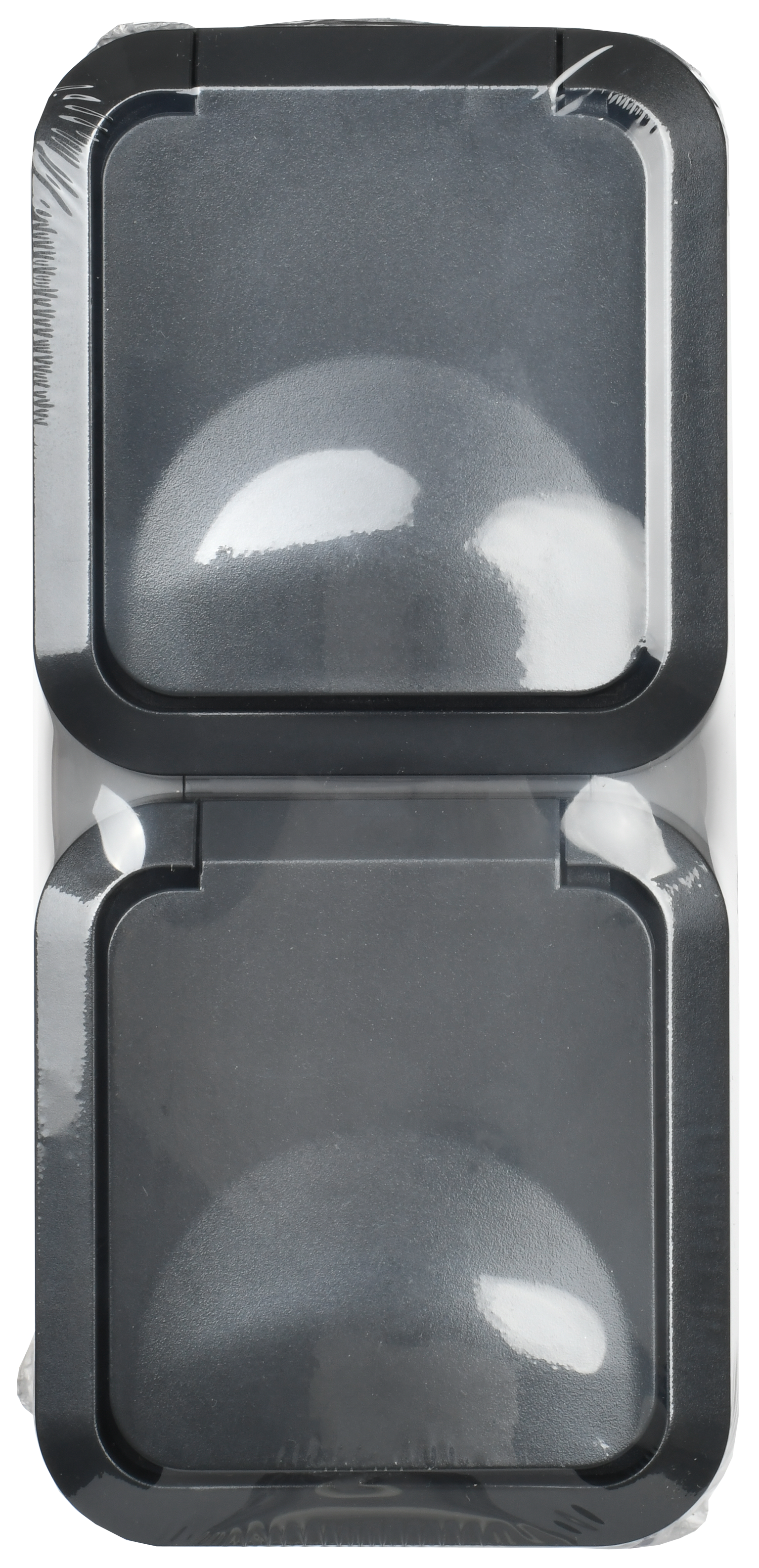 TORS Розетка 2-местная вертикальная 16А IP55 TS132 графит IEK - Фото 2