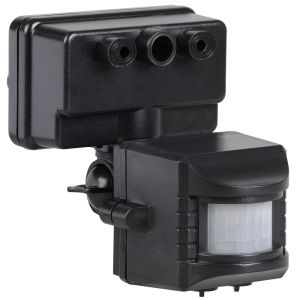 Датчик движения ДД-019 1100Вт 120град 12м IP44 черный IEK LDD13-019-1100-002