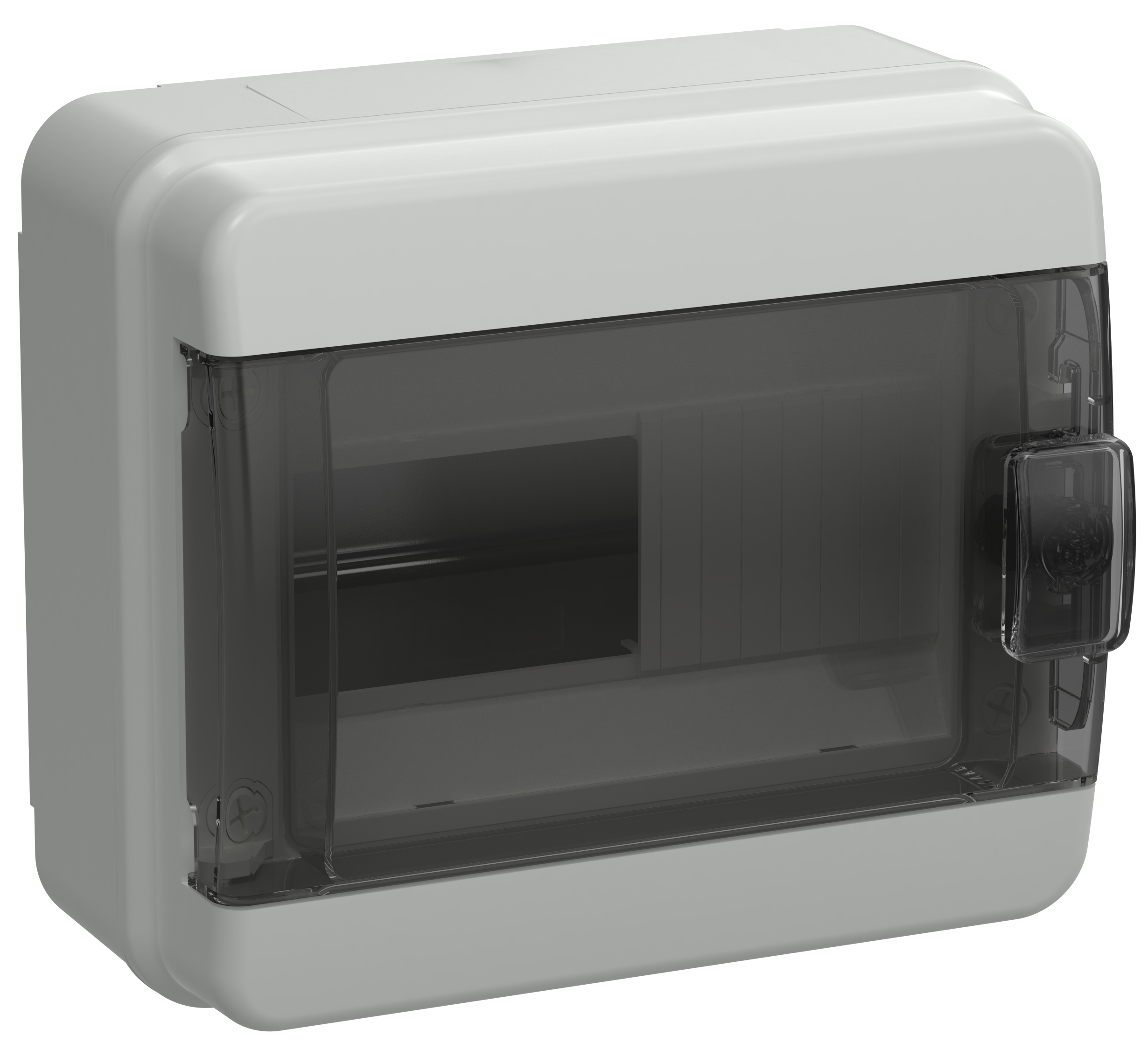 TEKFOR Корпус пластиковый КМПн-8 IP65 черная прозрачная дверь IEK TF5-KP72-N-08-65-K03-K02