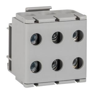 Клемма тройная КСВ 16-50 серая EKF plc-kvs3-16-50-grey