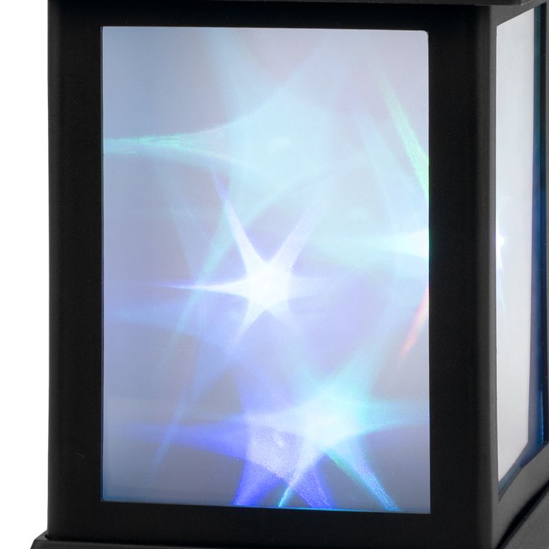 Декоративный фонарь 11х11х22,5 см, черный корпус, цвет свечения RGB с эффектом мерцания NEON-NIGHT - Фото 4