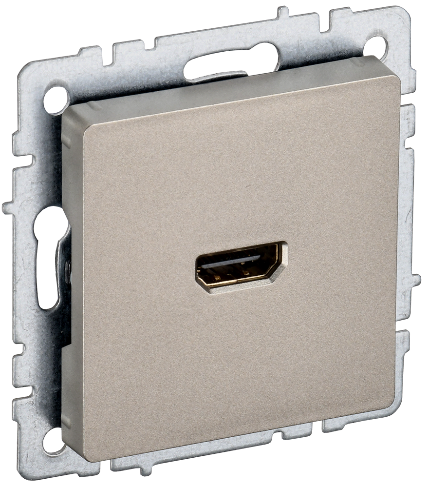 BRITE Розетка HDMI РHDMI-0-БрШ шампань IEK