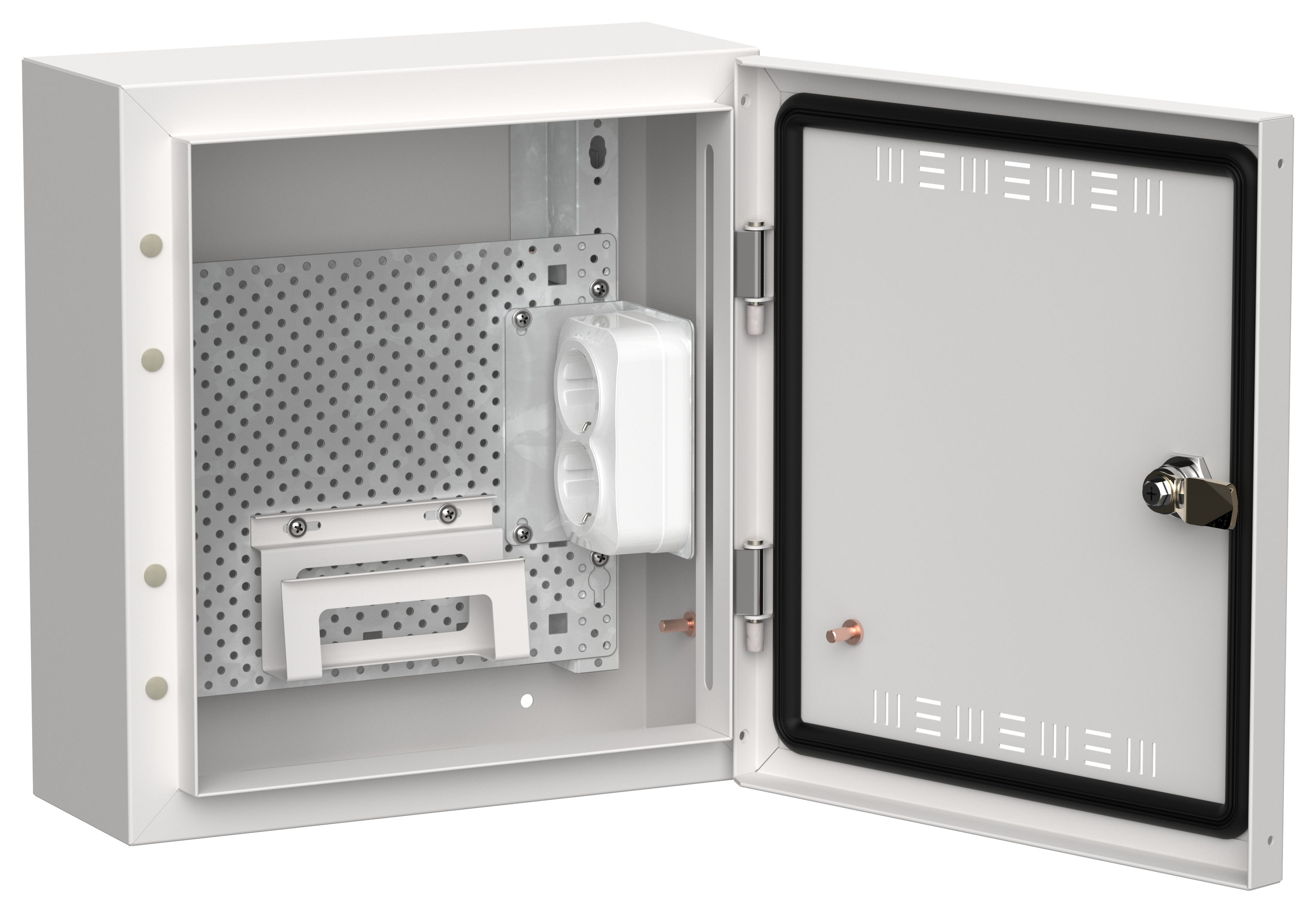 TITAN 5 Корпус мультимедиа ЩРн-12 (1х12) 335х310х140мм IP30 белый IEK TI5-51-N-012-30