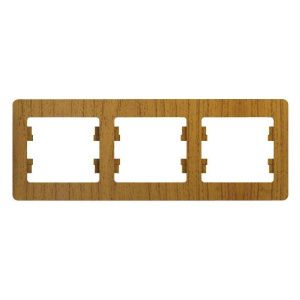 Рамка 3-м Glossa горизонт. дерево дуб SE GSL000503 288536