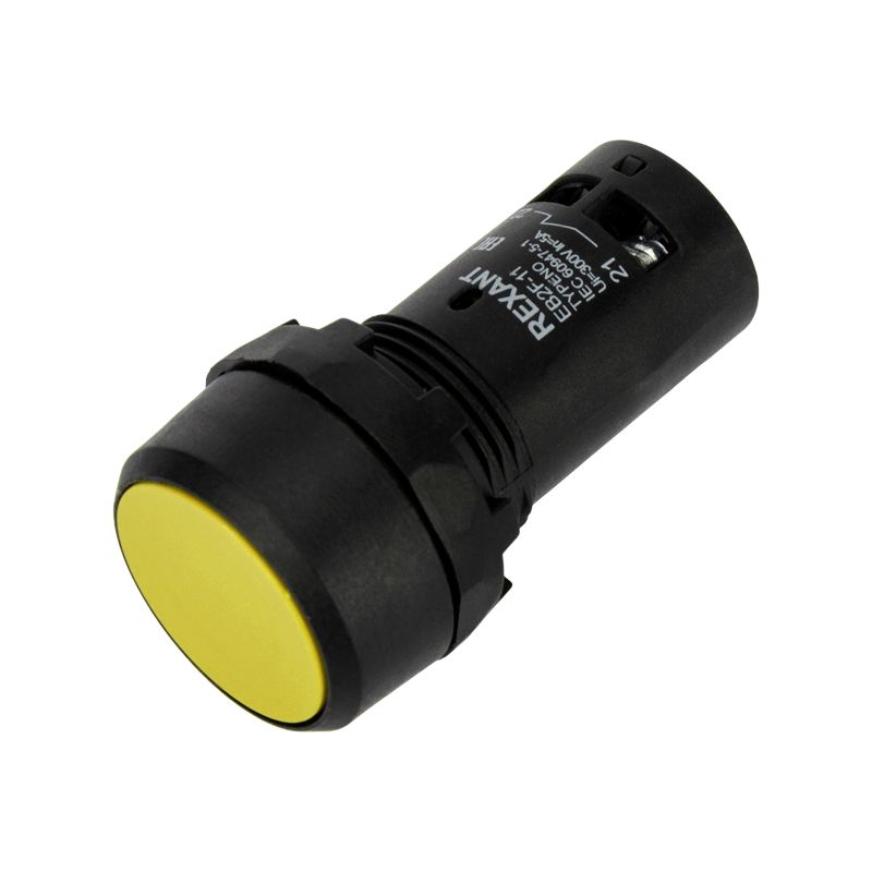 Кнопка EB22 возвратная желтая NO+NC 300 В 36-5532
