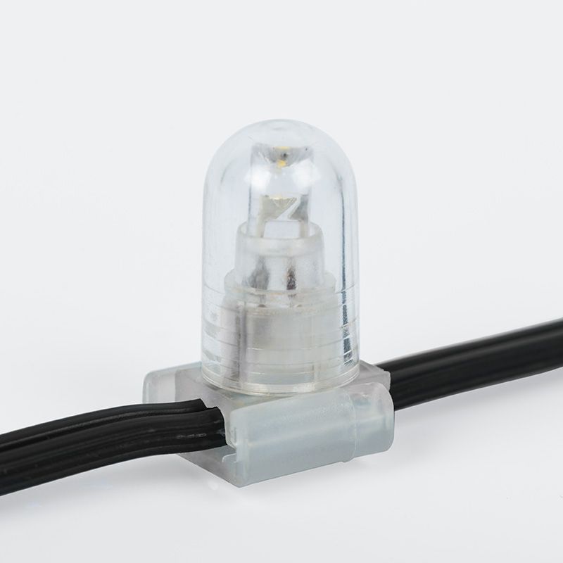 Гирлянда LED Clip Light 12V шаг 150 мм, цвет диодов ТЕПЛЫЙ БЕЛЫЙ, Flashing (Белый) - Фото 5