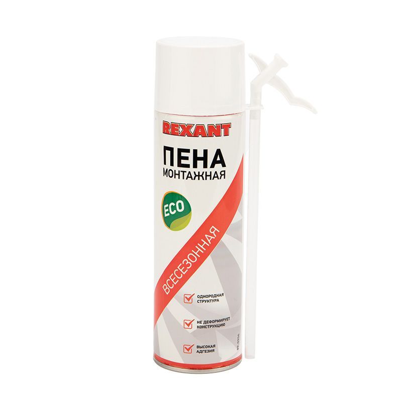 Пена монтажная всесезонная с трубочкой 40 л eco REXANT 89-0906