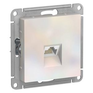 Розетка компьютерная AtlasDesign RJ45 кат.6A механизм жемчуж. SE ATN000486 1324404