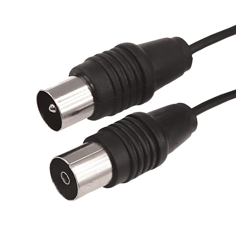 ВЧ-кабель, ТВ-гнездо - ТВ-штекер, 7м, черный REXANT 17-5015