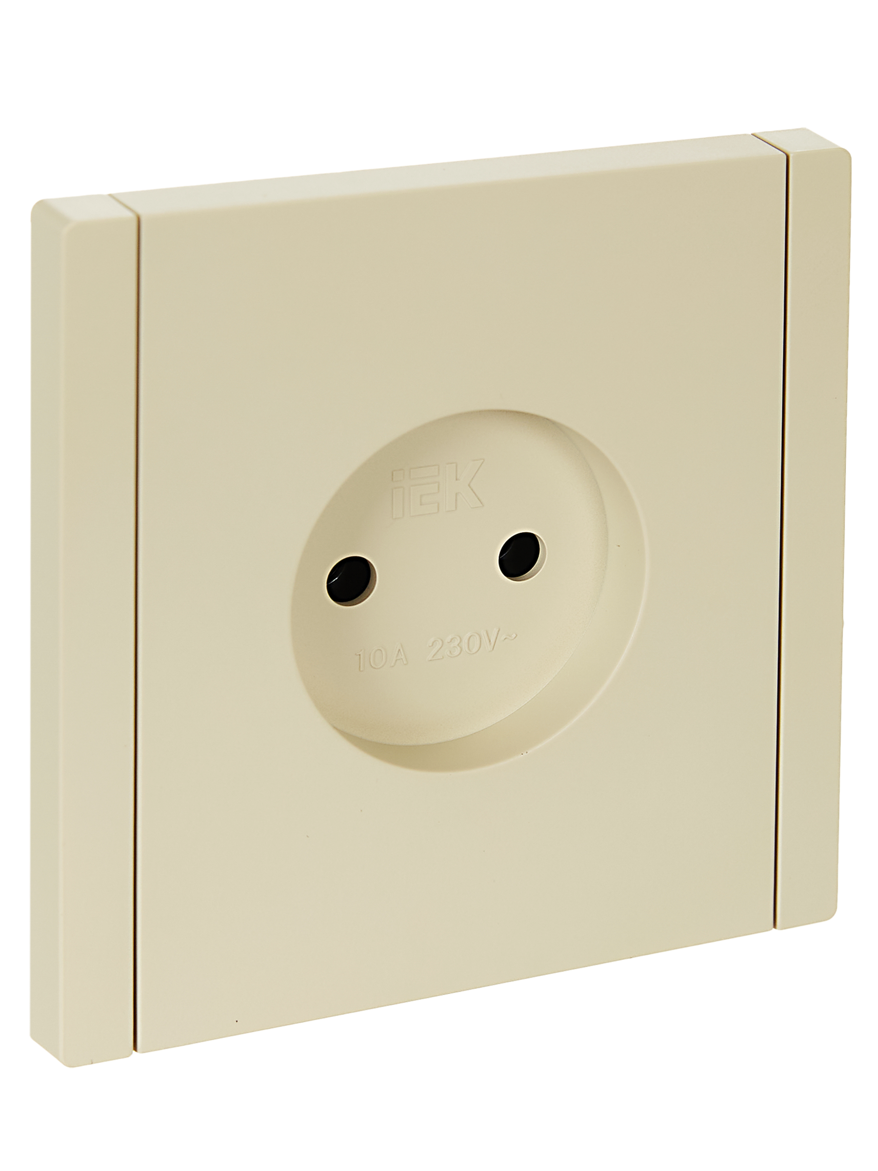FORTE&PIANO Розетка 1-местная без заземления без защитных шторок винтовое крепление 10А FP418 ваниль IEK FP-R10-10-K10
