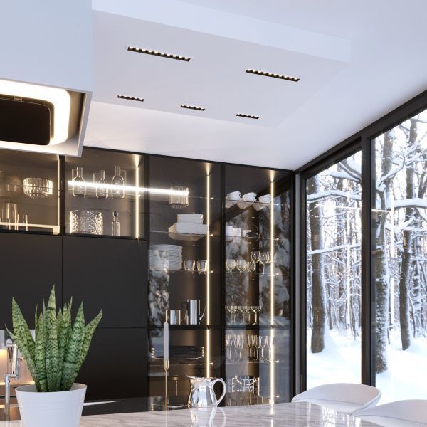 Светильник светодиодный встраиваемый точечный 9922 LED 20W 4200K белый/черный Elektrostandard - Фото 3