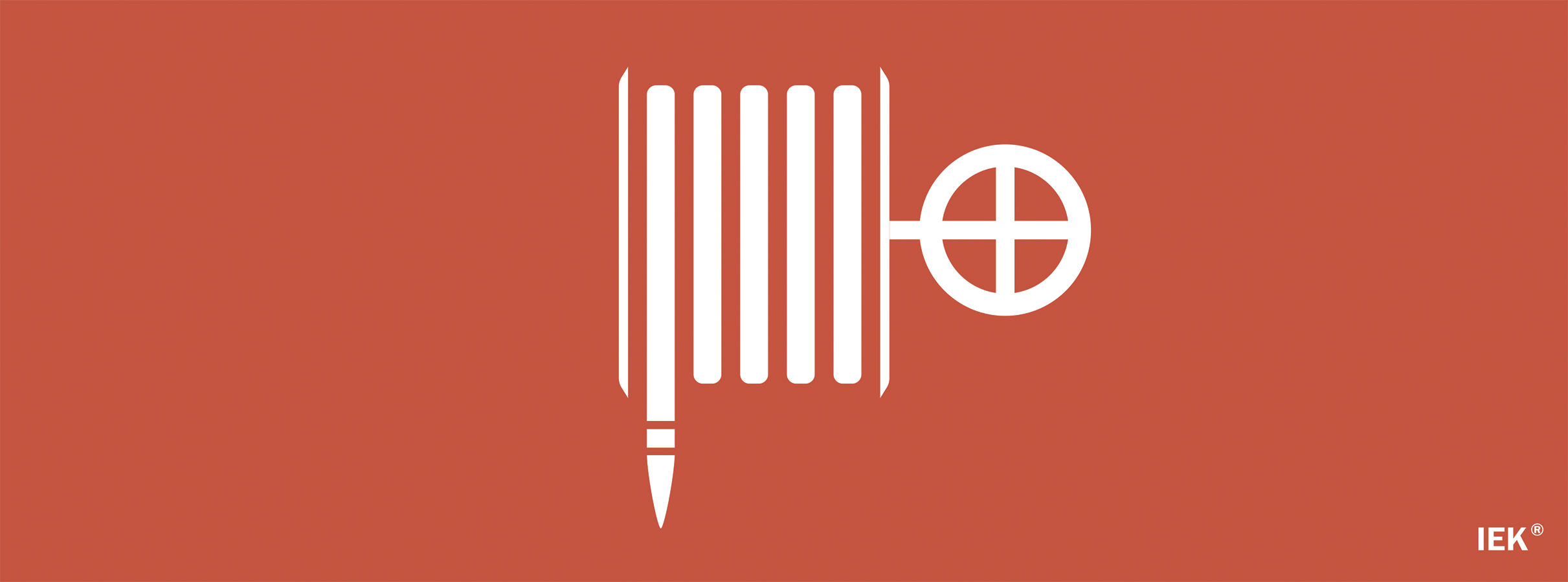 Этикетка самоклеящаяся 350х130мм "Пожарный гидрант" IEK LPC10-1-35-13-PGID