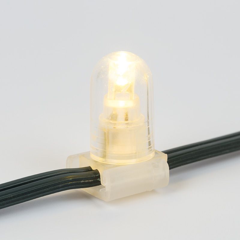 Гирлянда LED Clip Light 12V шаг 150 мм, цвет диодов ТЕПЛЫЙ БЕЛЫЙ, Flashing (Белый) - Фото 4