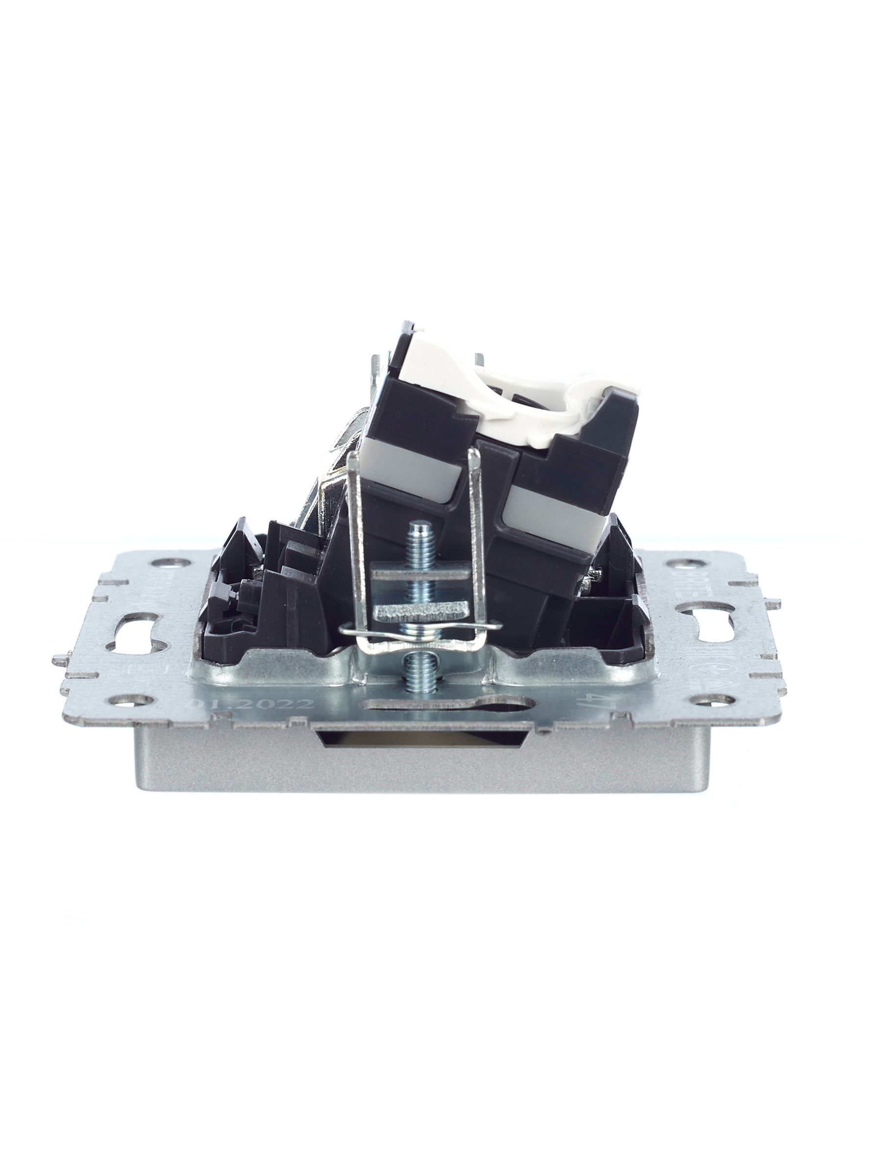 BRITE Розетка двойная TV+RJ45 кат.5E РТВ/РК12-БрА алюминий IEK - Фото 2