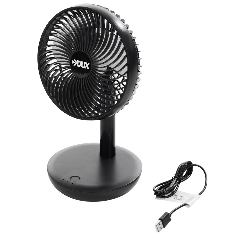 Вентилятор настольный USB, черный, 6 Вт - Фото 3